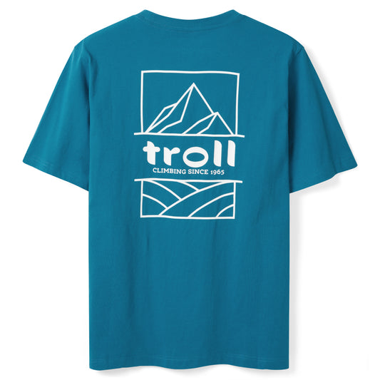 Tee - Mtn Grid Petrol Blue